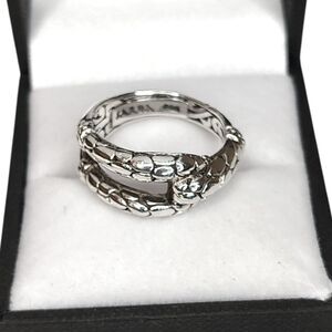 Sarda Artisan 925 Sterling Silver Ring Size 7.5 Bali Collection Textured Signed